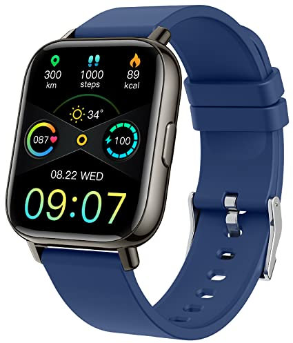Smart Watch 2021, Fitness Tracker 1.69 Touch Screen Heart Rate Sleep Monitor, IP68 Waterproof Fitness Watch Smartwatch, 24 Modes, Pedometer Activity Trackers Smart Watch for Men Women for Android iOS