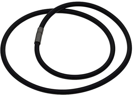 SM SunniMix Conclusions de Tour de Cou de Cordon de Collier en Caoutchouc à Extrémité Ouverte Faisant des Fournitures 4mm, 45cm