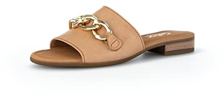 Gabor Damen Pantoletten, Frauen Slip On,Moderate Mehrweite (G),Schlupfschuhe,schluepfschuhe,Slipper,Slides,Peanut (LDS/Gold),37.5 EU / 4.5 UK