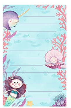Herlitz 50040254 selbstklebende Buchetiketten Mermaid, FSC, 3 Bogen á Stück, mehrfarbiig