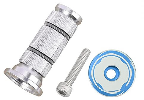DONGKER Fahrradschaft Headset,Aluminiumlegierung Gabel Expander Top Cap Schraube, Fahrradgabel Expander Bung für 24,5/28,6mm MTB Rennrad Scooter Vordergabel