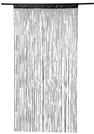 Eayoly Porte,Rideau séparateur pièce à Cordes perlées - Décor Salle Rideau Placard à Franges, Rideau décoratif séparation Gland pour la fête café Mariage