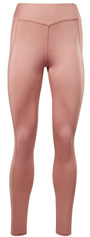 Reebok Damen High Rise Rib Yoga-Hose, Tonfarben (Baked Clay), S