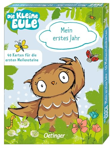 Die kleine Eule. Mein erstes Jahr: 40 Karten für die ersten Meilensteine | Hochwertige Erinnerungs-Karten für Baby's erstes Jahr (Die kleine Eule und ihre Freunde)