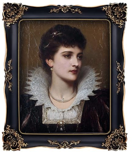 FJXMFRAME Gothic-Bilderrahmen, 20,3 x 25,4 cm, antiker kunstvoller Barock, viktorianischer Stil, für Wand- oder Tischdekoration, passend für Fotos der Größe 20,3 x 25,4 cm oder 12,7 x 17,8