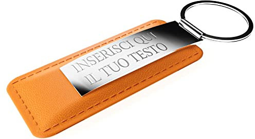 Portachiavi personalizzato uomo/donna - portachiavi personalizzabile per auto, casa // ideale per regalo, lavoro e uso quotidiano - 100% Made in Italy