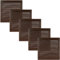 Vent Systems Copertura per griglia di ventilazione quadrata, piatta, 25,4 x 25,4 cm, colore marrone, confezione da 5, 25 x 25 cm