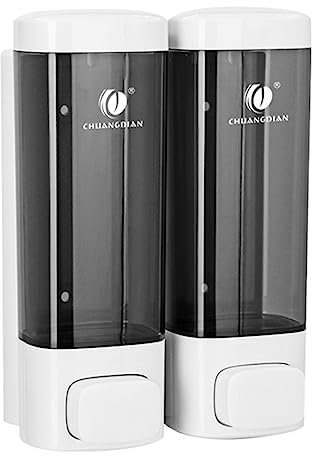 Singolo/Doppia/Tripla 320ML Dispenser di Sapone Liquido Montaggio A Parete Bagno Doccia Gel Shampoo Lozione Erogazione Contenitore Bottiglia Trasparente