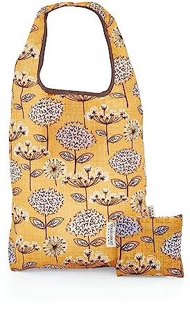 Cooksmart British Designed Small Eco Bag | Small Eco Friendly Option For Shopping Bags (Retro Meadow, L)