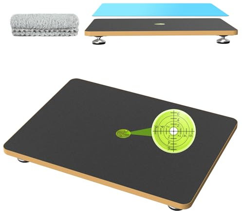 Nelyrho Nivelliertisch für Epoxidharz, 40,6 x 30,5 cm, verstellbarer Präzisions-Nivelliertisch für Harz, Epoxidharz-Zubehör, Mehrzweck-Nivelliertisch (blau)