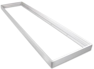 PVC Aufputzrahmen Weiß für LED-Panels 120x30cm