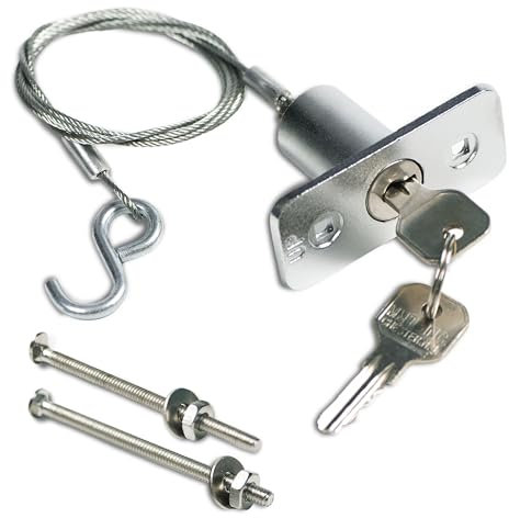 Granatan Emergency Release Lock Kit, Universal Garage Door Emergency Release Lock Kit, Garage Door Opener Quick Release Lock Disconnect Key Lock