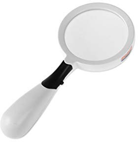 Handlupe, beleuchtet, Leselupe, Schmucklupe, ideal zum Lesen, Basteln, Hobby, Stern des Lichts