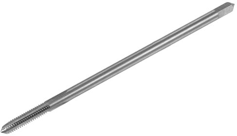 QUARKZMAN Metrisches Gewindebohrer M4 x 0,75 H2 100mm Extra langer gerader Flöten-Gewindeschneidwerkzeug zum Gewindeschneiden und Reparieren