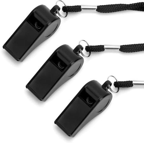 Plastic Whistle,Sifflet Arbitre,Sifflet De Sport,Sifflet D'extérieu,Sifflets Sonores Forts,Sifflet Bruyant,Sifflet Sonore Fort,Sifflet Randonnée,Sifflets À Lanières,Sifflet Fort Et Net Avec Cordon