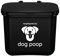 Recycling Rules Small Hanging Wastebasket for Dog Poop in Black for Smaller Dogs (< 25 lbs.)