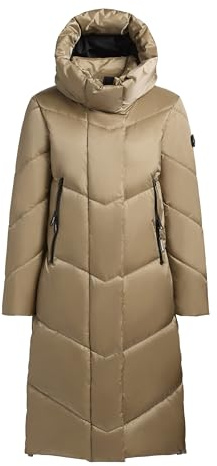 khujo Manelia Frauen Parka goldfarben Streetwear