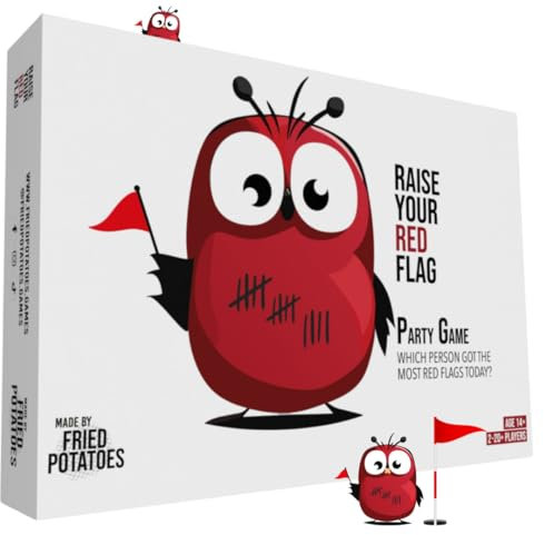 Raise Your Red Flag: Original Edition – Hilarious Party Card Game | 2-20+ Players | Ages 14+ | 30 Min | The Ultimate Icebreaker for Friends & Parties