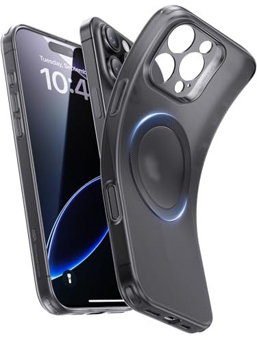 ESR for iPhone 16 Pro Case, Compatible with MagSafe, Camera Protection, Shockproof Thin Cover, Resists Yellowing and Scratches, Magnetic Phone Case for iPhone 16 Pro, Zero Series, Frosted Black