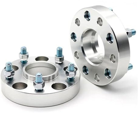 Auto Distanzscheiben Spurverbreiterungen 2 Stück 15/20/25/30/40/50mm PCD 5X 100 CB 57,1mm Rad Spacer Adapter 5 Lug Aluminium Rad Spacer Für VW Für (50MM Silver)