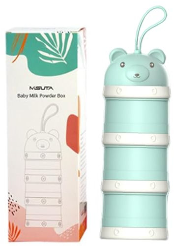 Reiseformel Container – auslaufsicher und leicht Spender | Ideal für die einfache Zubereitung von Babyflaschen während der Ausflüge, wichtiges Zubehör für Eltern unterwegs