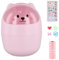 Bote de Basura de Escritorio, Portátil Mini Cubo de Basura de Mesa con Tapa Pequeño Desmontable, Papelera Escritorio Infantil, Lindo Titular de Pluma Plástico (Rosa+Pegatinasx2 tipos+Bolsa de basura)