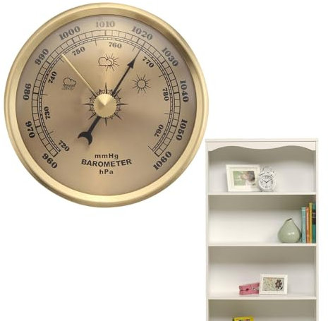 Termometro igrometro barometro, igrometro domestico montato a parete, barometro per casa, stazione meteorologica analogica, barometro navale, igrometro analogico ad alta precisione, monitor