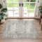 GENIMO Vintage Teppich 60x90CM, Beige Fußmatte Indoor, Waschbar Boho Eingang, rutschfest Kleinen Teppich für Schlafzimmer Bad Küche
