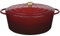 Küchenprofi Gusseisen Bräter mit Deckel oval, médoc, 35 cm, Schmortopf, Auflaufform, Dutch Oven, Brotbacktopf, emailliert, für alle Herdarten (inkl. Induktion), zum Schmoren, Backen, Braten