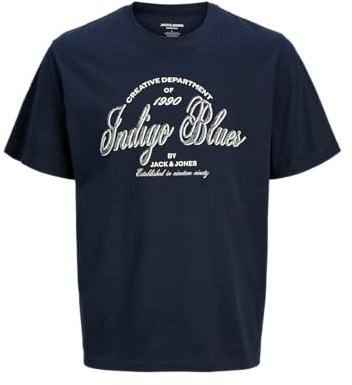 JACK & JONES Jjedenver Graphic Tee Ss O-Neck Sn Pls T Shirt - Plus Size