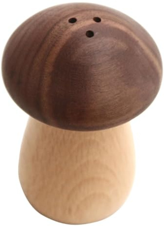 ELEOUTI Porta Stuzzicadenti Scatola in Legno a Forma di Fungo Grande capacità e Design e Decorazione per Domestico