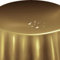Lacktischdecke Tischdecke Wachstuch Wachstischdecke Rund Oval Größe und Farbe wählbar Gold Rund 130 cm abwaschbare Gartentischdecke