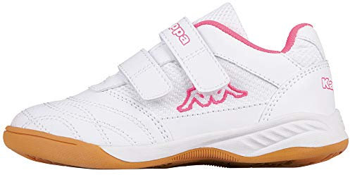 Kappa Indoor Kickoff Kinder Hallenschuhe Weiss/pink 260509K, Schuhgröße:29 EU
