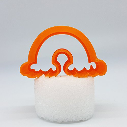 Regenbogen-Wolke Ausstecher, 5cm / 8cm / 10cm / 12cm Größe, 25mm tief (5cm)