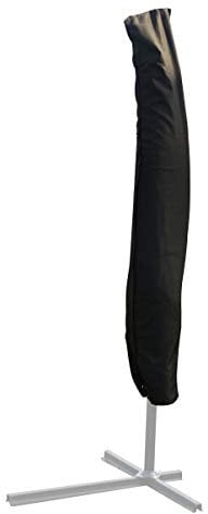 KCT Black Protective Weather Resistant Cantilever Parasol Cover 3.5m 3m