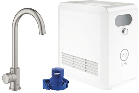 Grohe Rubinetto per Lavello Blue Professional, Super Steel