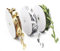 FUJIE 3 Rolls Buchsgirlande Künstliche Blätter Blattband Künstliches Grünes Blatt Rebe Vintage Reben Bänder für Hochzeit Party Dekoration, Gold/Silber/Grün