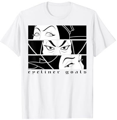 Disney Villains Eyeliner Goals Group Poster T-Shirt