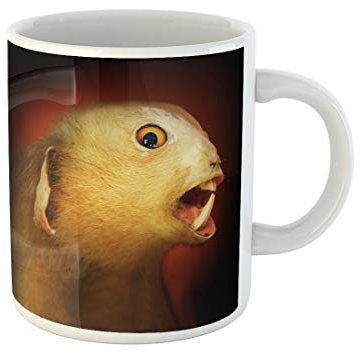 Awowee Coffee Mug Fierce Chupacabra Bigfoot Sasquatch Yeti Other Mysterious Animal Photographic 11 Oz Ceramic Tea Cup Mugs Best Gift Or Souvenir For Family Friends Coworkers