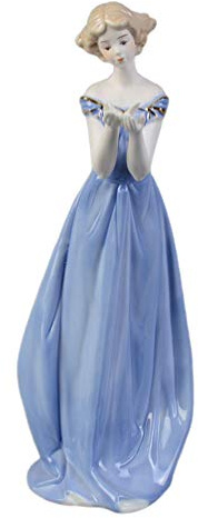 BESPORTBLE Porzellan Dchen Figur Geburtstagsgeschenk ? Statue Porzellan Dame Skulptur Tisch Ornament Kuchen Topper für zu Hause Raumdekoration (Tauben Keramik