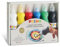 PRIMO - Témperas para Niños Lavables +3 Años, 6 Colores 75 ml Ergonómicos con Dosificador, Colores a Témpera Cubrientes para Tela, Papel, Vidrio Pintura para Manualidades, Vuelta al Cole Made in Italy