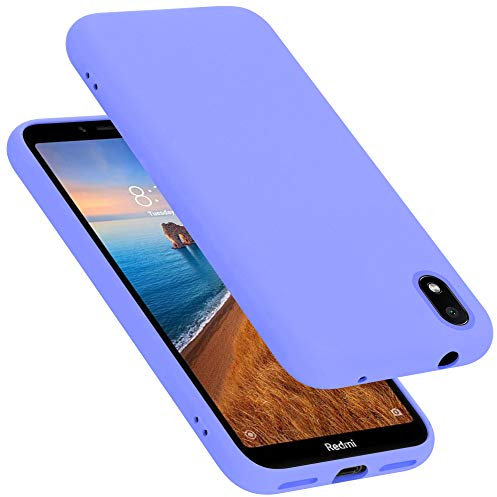 Cadorabo Funda de Silicona Compatible con Xiaomi RedMi 7A, Funda Protectora de Cuerpo Completo para RedMi 7A- Resistente a arañazos y Golpes Fina Funda de TPU - Liquid Lila Claro