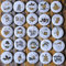 DAHI Adventskalender Zahlen Buttons Nummer 1-25 zum Weihnachtskalender selber basteln für Jutesäckchen, Anstecker Nadeln (D)