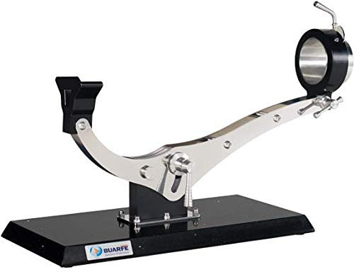 BRICOMIRAS JAMONERO Modelo Elite Inoxidable Base SILESTONE Color Negro, JAMONERO Profesional para Uso DOMÉSTICO Y para RESTAURANTES, Soporte JAMONERO DE Lujo