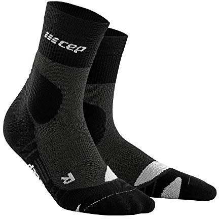 CEP – HIKING LIGHT MERINO MID CUT SOCKS REDESIGN für Herren | Bessere Stabilität dank Wandersocken mit Kompression | Trekkingsocken für leichte Beine