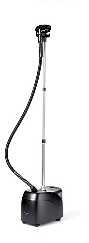 Steamery Vaporizador vertical profesional Stratus, 1850W, 90 minutos de vaporización continua, elimina las arrugas, Negro