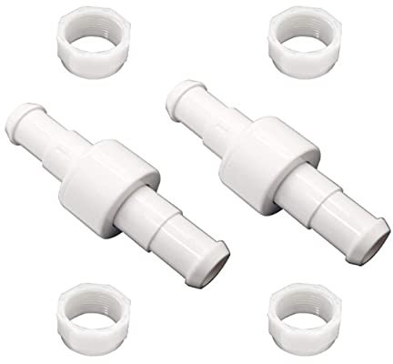 Pool Cleaner Hose Swivel Nut Kits, 2 D20 Pool Schlauch Kugellager Drehgelenk + 4 D15 Schlauchmuttern Ersatz Nut Kompatibel mit Polaris, Zodiac 180, 280, 380, 480 Pro, 3900 Sport USW.