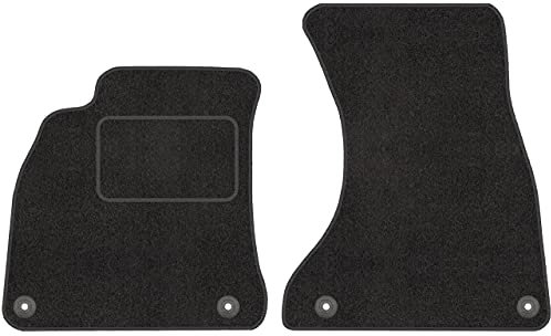 Vorne Velour Fußmatten Satz für Audi A4 B8 (ab 2008) - 2-teilig - Passgenau