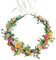 SacJkt Rose Blumen Krone, Blumen kranz Stirnband, bunter böhmischer Brautblumen Haarkranz für Hochzeit, Party