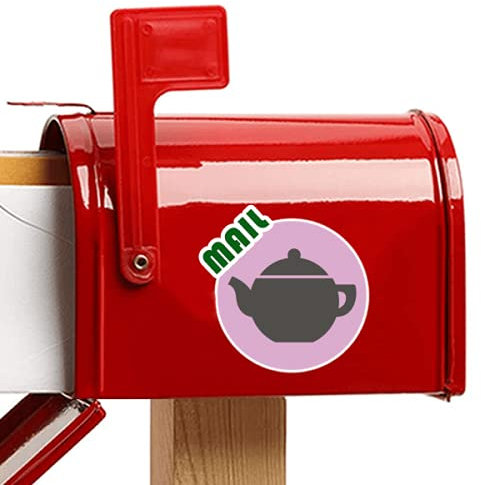 Beauty Gift Teekanne China Muster Art Deco Geschenk Mode Aufkleber Briefkastenaufkleber Kleber